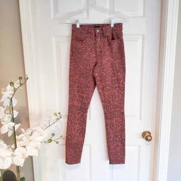 NWT Joe's Jeans leopard high rise ankle cut jeans, 24 - Picture 8 of 9